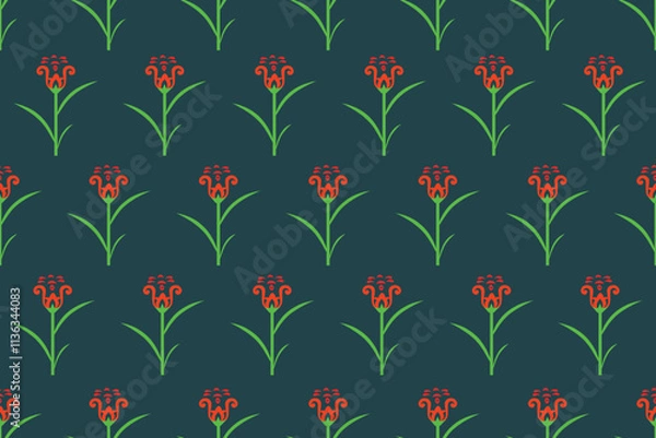 Fototapeta seamless floral pattern