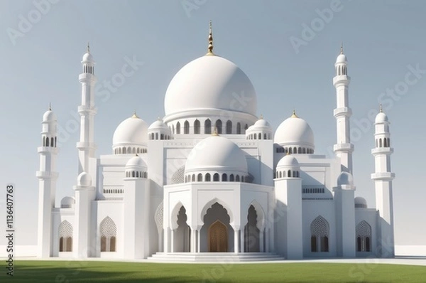Fototapeta 3d rendering mosque