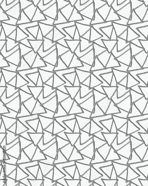 Fototapeta 3D perforated triangles