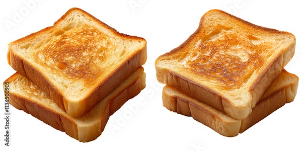 Obraz Toast bread slice transparent background
