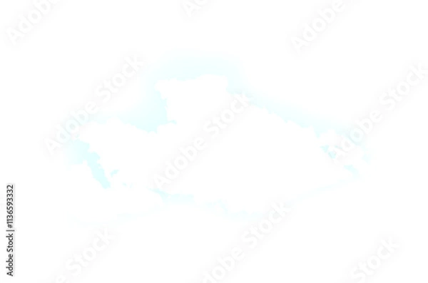 Obraz White clouds isolated on transparent background