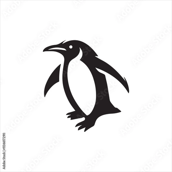 Obraz penguin on a white background