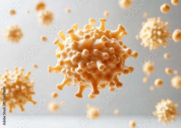 Obraz Virus Particles are floating in the air