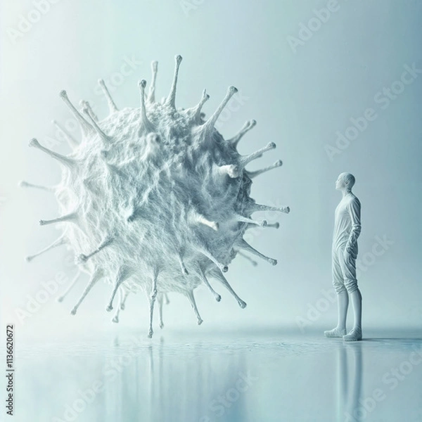 Obraz Giant virus against human