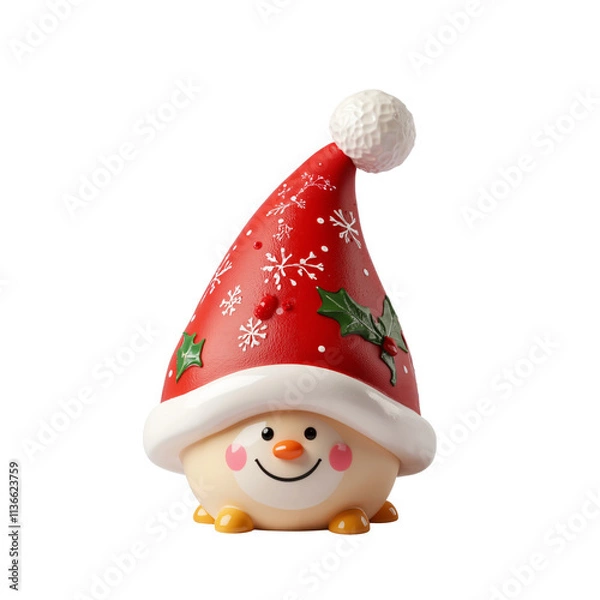 Obraz christmas cute santa claus isolated on white Transparent background