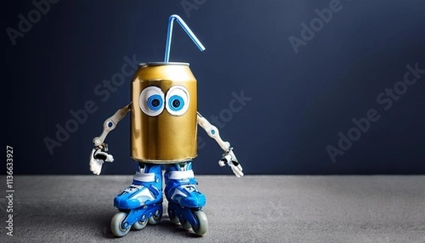 Obraz blue screen robot