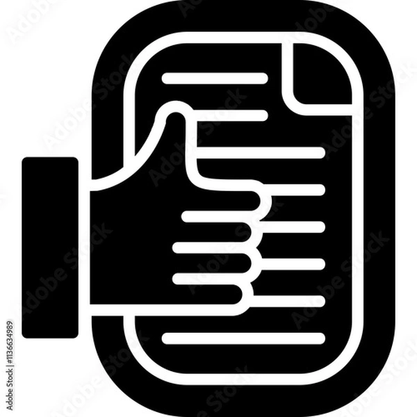 Fototapeta Document Icon