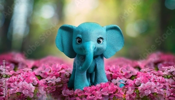 Obraz elephant in garden