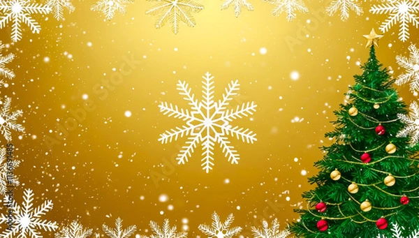 Obraz christmas tree background, creating space for text or images,