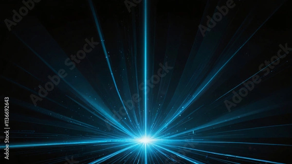 Fototapeta an explosion of blue light