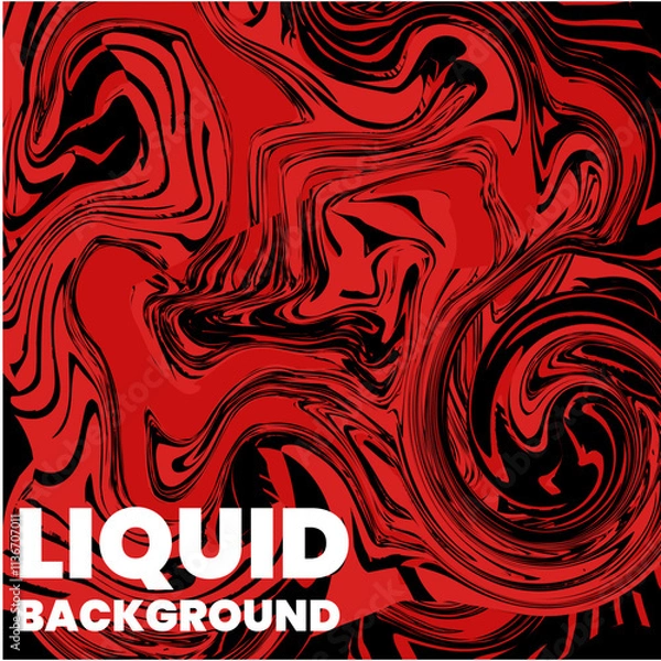 Fototapeta Graphic abstract liquid or fluid background for your design