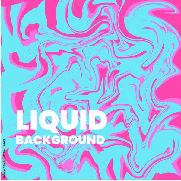 Fototapeta Graphic abstract liquid or fluid background for your design
