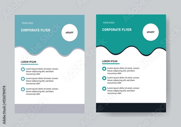 Fototapeta Flyer design