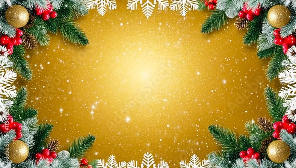 Obraz christmas tree background, creating space for text or images,