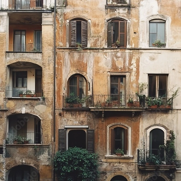Obraz Rome's old apartments