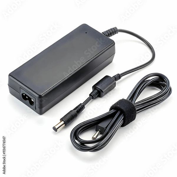 Obraz A laptop power adapter provides electrical power to a laptop, converting