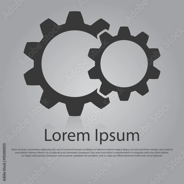Obraz Vector gears icon