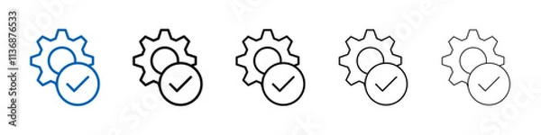 Fototapeta Easy Installation icon Outline vector logo for web ui