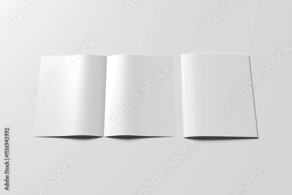 Obraz A4 BI FOLD MOCKUP