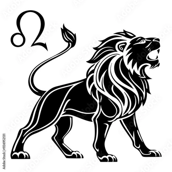 Obraz Lion Leo astrology symbol 