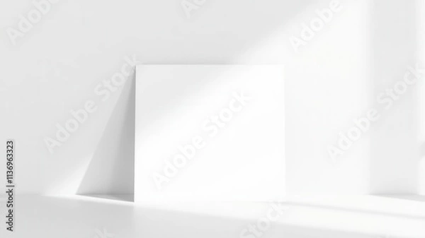 Fototapeta Die cut folder mockup template for showcasing designs, blank, design, display