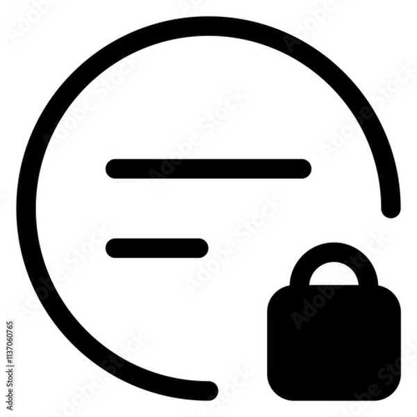 Fototapeta lock icon