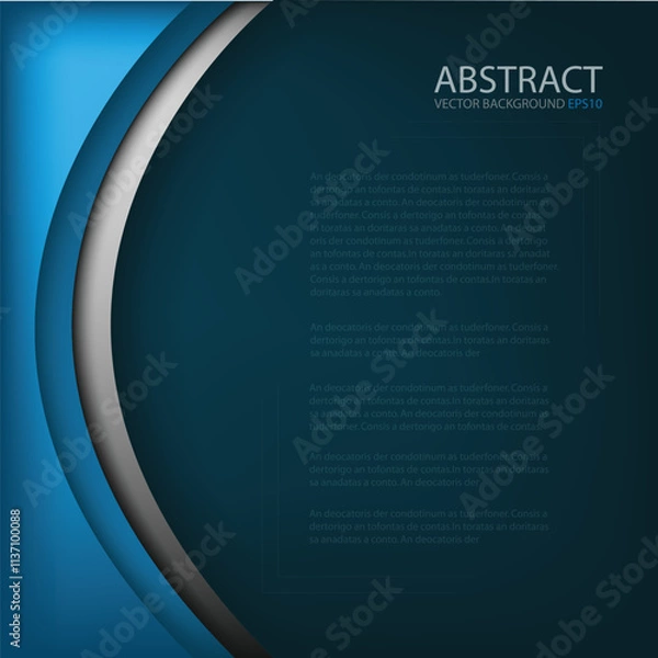 Obraz graphic vector curve line overlap background for text and message design