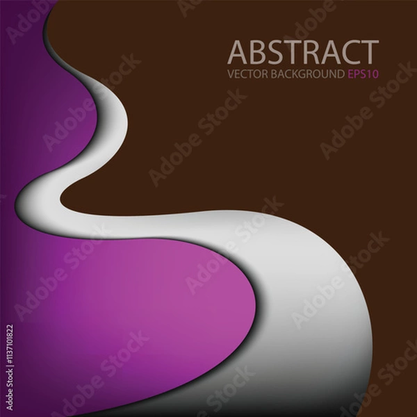 Obraz graphic vector curve line overlap background for text and message design
