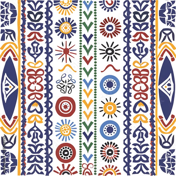 Obraz Colorful Geometric Patterns for Creative Projects