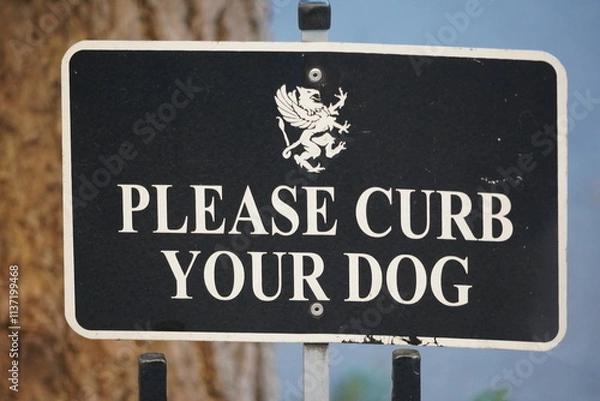 Obraz please cured your dog sign