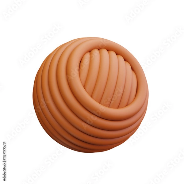 Obraz wool ball 3d Render Icons