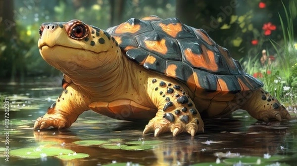 Obraz A Curious Turtle