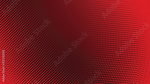Obraz Red gradient with halftone abstract background for backdrop or presentation