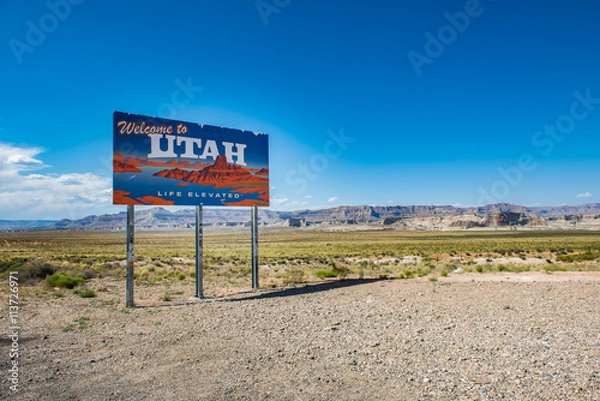 Obraz Utah State sign