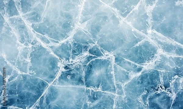 Obraz ice texture  Blue background marble wall 