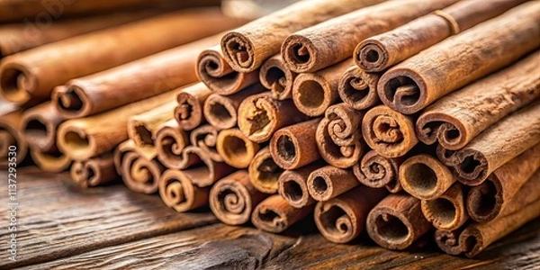 Obraz cinnamon sticks, mulled wine mix, hot wine beverages, winter drinks