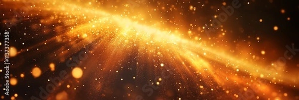 Fototapeta Golden Sparkles Background Festive and Luxurious Abstract Design Perfect for Holiday Cards, Websites, and Branding Projects