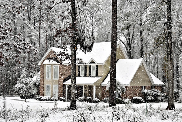 Fototapeta Spadający śnieg
