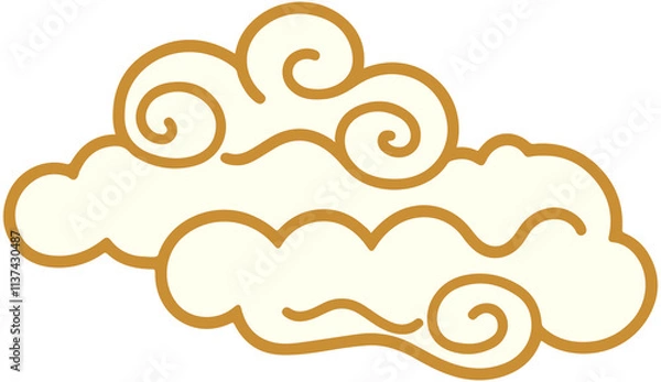 Obraz Chinese New Year cloud icon
