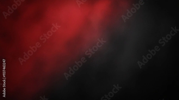 Fototapeta Black and red background. Abstract red background, can be used for valentines or Christmas design layout, studio, web template, room and report with smooth gradient color.