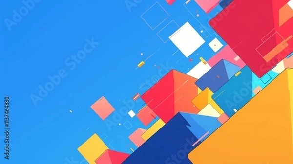 Fototapeta 抽象的なデザインアートの背景画像