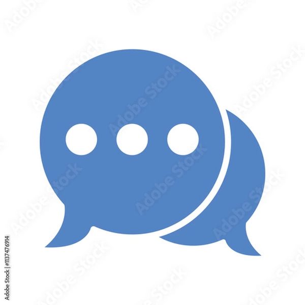 Obraz speech bubble sign symbol vector color icon