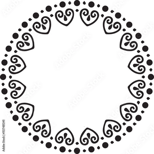 Obraz Beautiful flower art and mandala vector design
