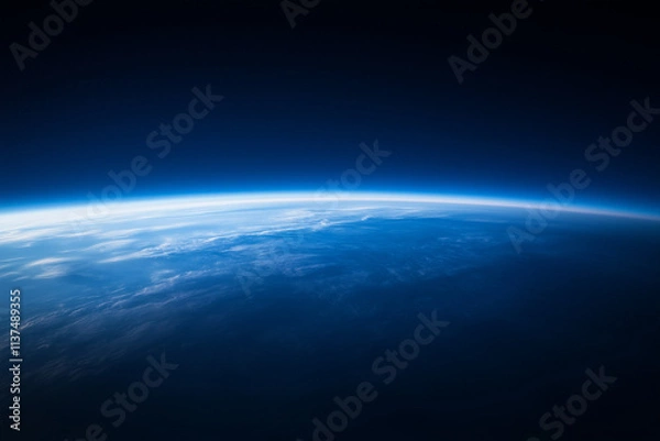 Obraz Blue Earth from Space Background