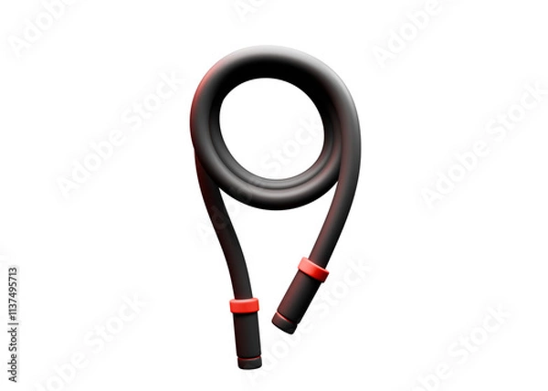 Obraz 3D low poly gym equipment icon
