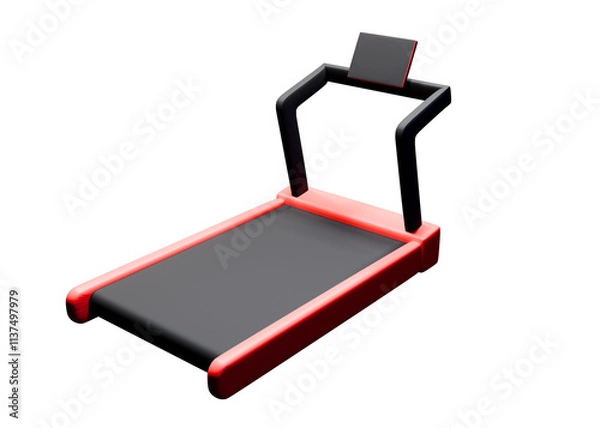 Obraz 3D low poly gym equipment icon