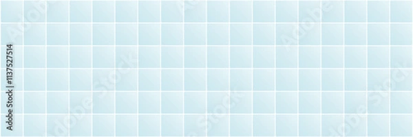 Fototapeta Blue tile design for wall and floor. Architecture vector background. Square ceramic tiled grid pattern