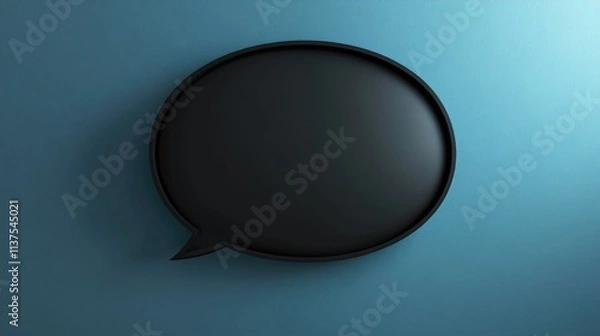 Fototapeta black speech bubble