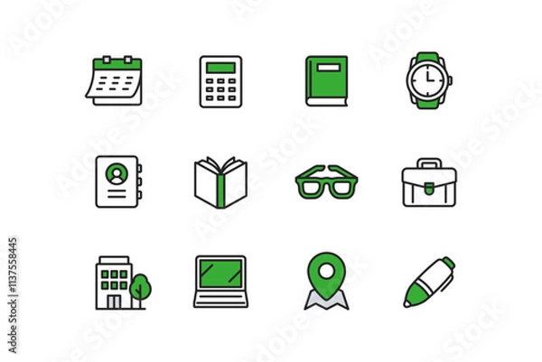 Fototapeta ビジネスアイコンセット