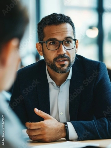 Obraz Business Professional Consulting with Man